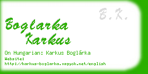 boglarka karkus business card